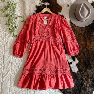 Anthropologie Akemi + Kin Josephine Embroidered Dress